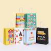 12/30 шт. Бумажные сумки-тоут StoBag Back to School, перерабатываемые подарочные пакеты для класса, вечеринки учителя, угощений, конфет, печенья