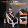 Seated Isolated Barbell Dumbbell Biceps Station with Adjustable Seat Preacher Curl Bench Weight Training Equipment for Home Gym
