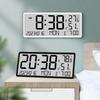Бытовой ЖК-дисплей с большим экраном, многофункциональный, с отображением температуры и влажности, простой современный стиль, электронные часы, цифровые настенные часы