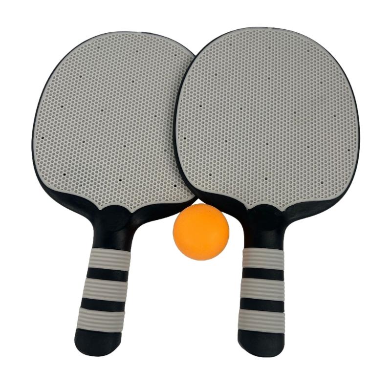 1 Pair Rubber Table Tennis Equipment for Beginner Pingpong Paddle Set Table Tennis Bat Table Tennis Rackets Set