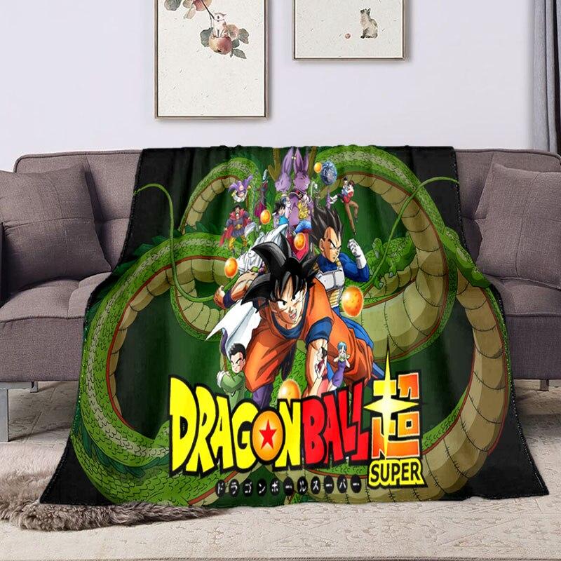 Cartoon Children's Gift Soft Four Seasons Dragon-Ball Portable Blanket Sofa Blanket Thin Sheet Office Tour Sherpa Warm Blanket.