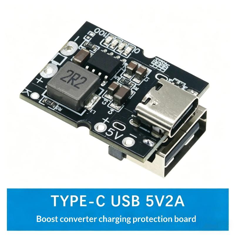 Модуль заряда-разряда 2-в-1 с защитой Type-C USB 5V 2A для DIY Power Bank и электронных устройств