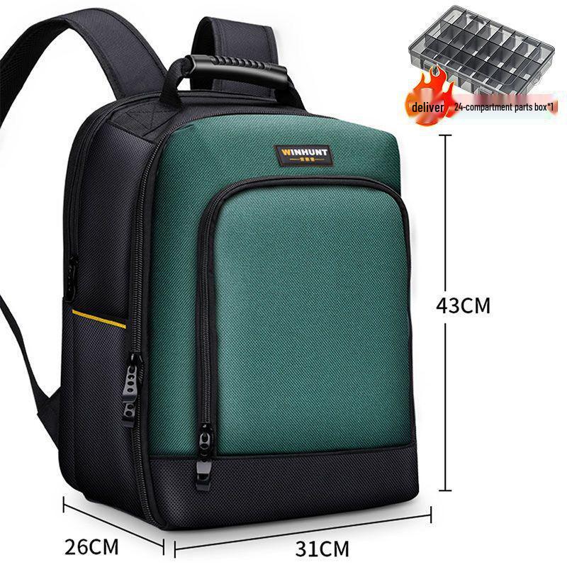 Multifunctional Electrician's & Woodworking Durable Backpack with Large Capacity & Plastic Bottom