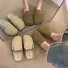New Spring Baotou One Foot Half Slippers Women Summer Wear Versatile Thick Bottom Lazy