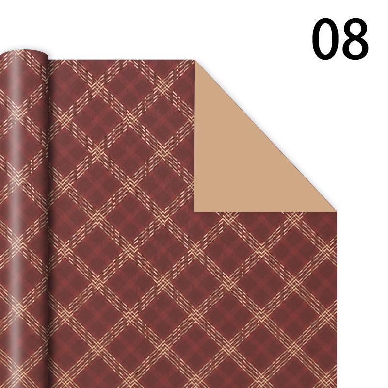 76x50cm Christmas Gift Wrapping Paper Birthday Party Wedding DIY Craft Paper Xmas Tree Snowflake Print Gift Box Packaging Papers