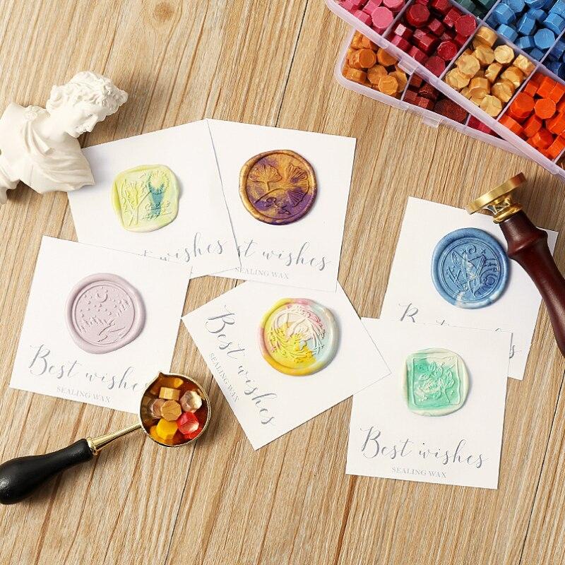 100Pc Retro Wax Seal Stamp Scrapbook Material Sealing Wax Craft Decor Wedding Birthday Party Invitation Wax DIY Supply