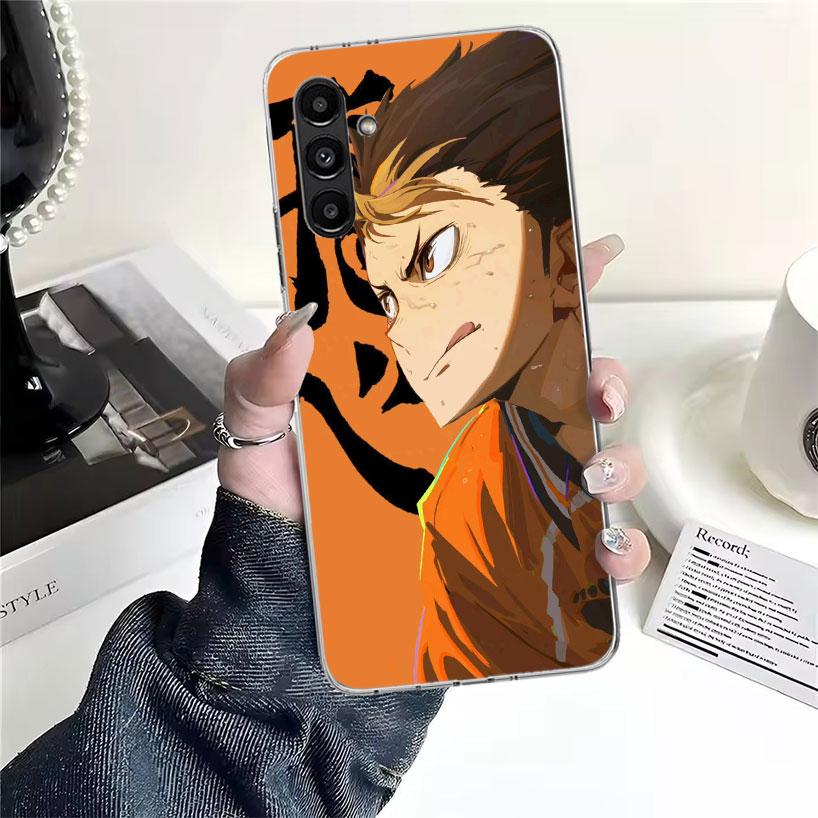 Чехол для телефона Haikyuu Oya Волейбол Аниме для Samsung Galaxy A13 A14 A15 A16 A17 A53 A54 A55 A56 A57 A33 A34 A35 A36 A37 A23 A24 A