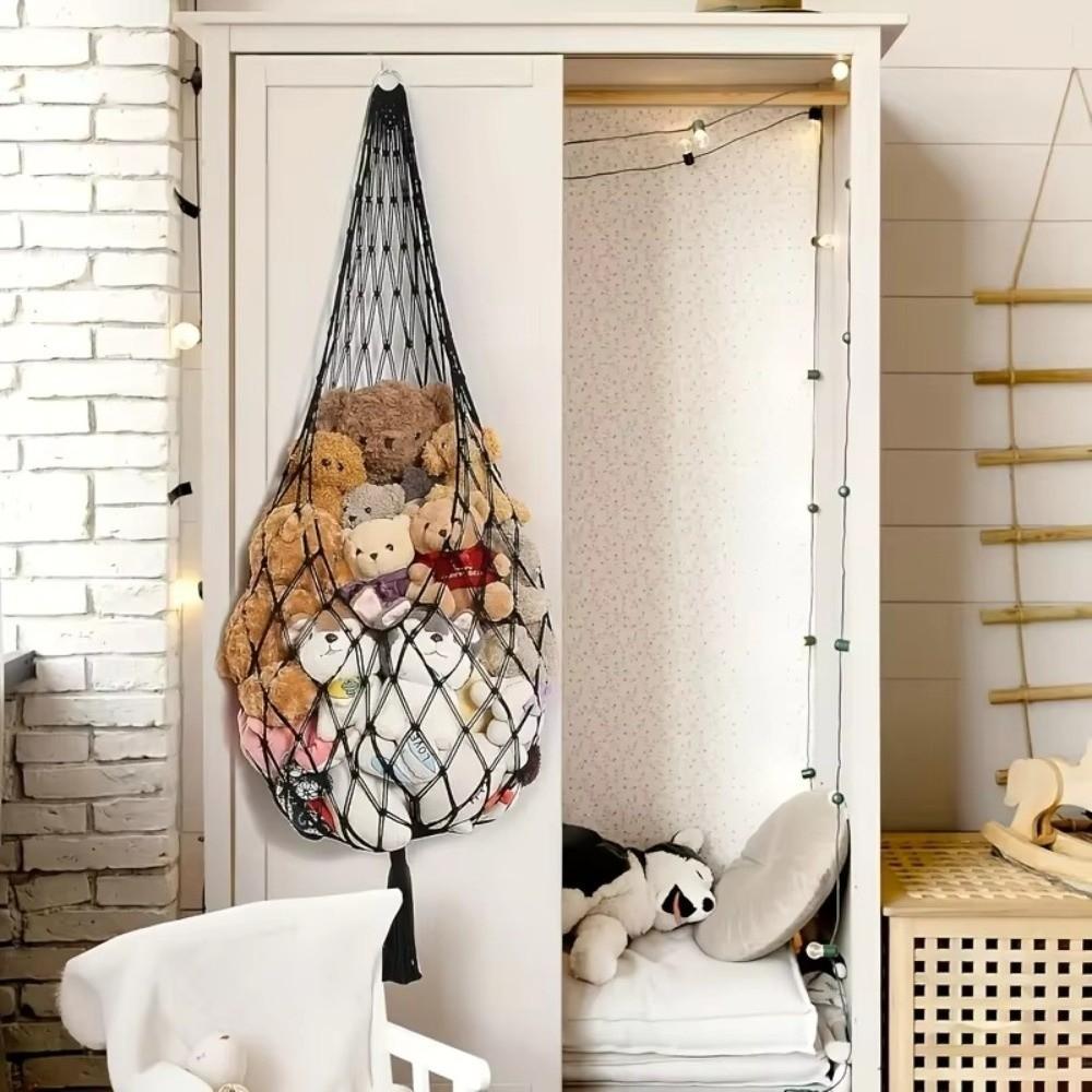 Large Capacity Toy Hammocks Home Decor Doll Storage Hammock Plush Toys Hanging Net  Bedroom