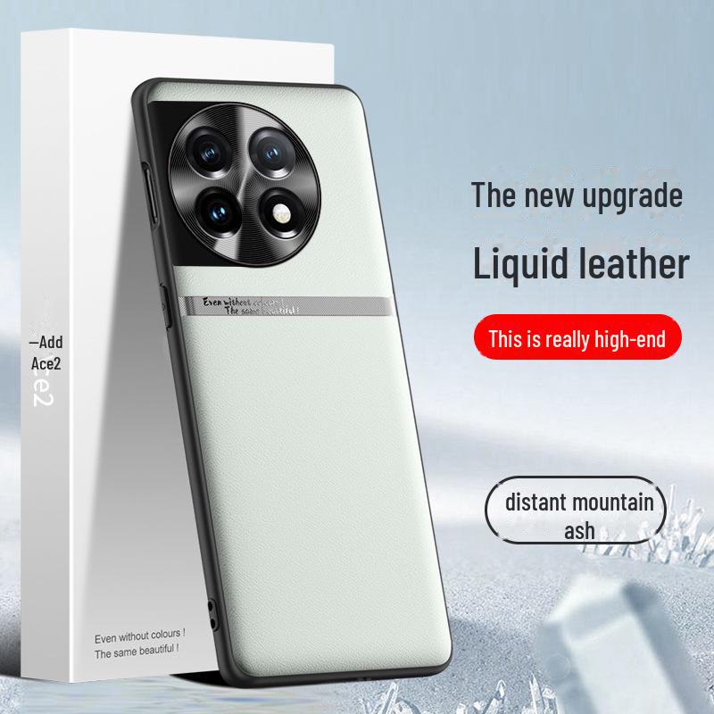 Чехол из жидкой кожи для OnePlus Ace2: Защитный чехол от падений и обрастания