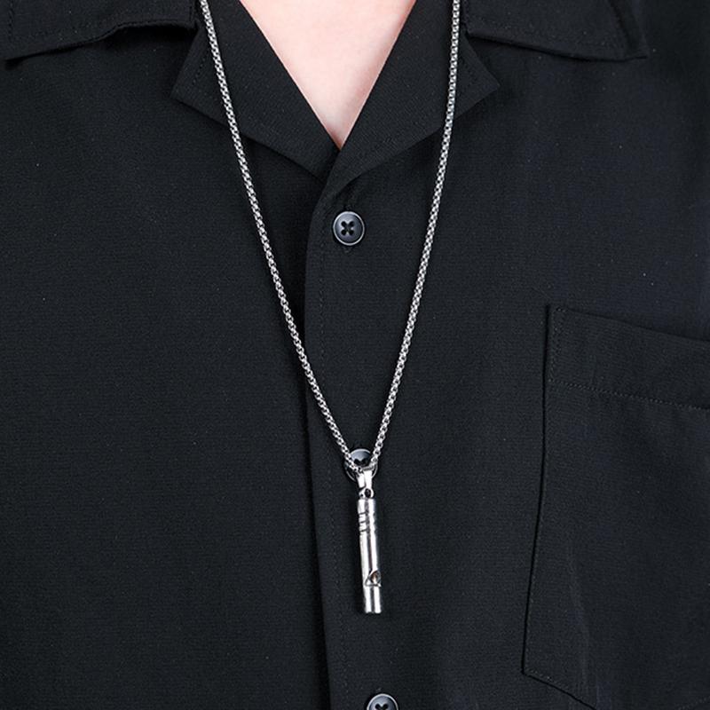 Whistle Necklace Men's Hip Hop Sweater Chain Pendant Children's Pendant Jewelry Men's Necklace Ladies Necklace