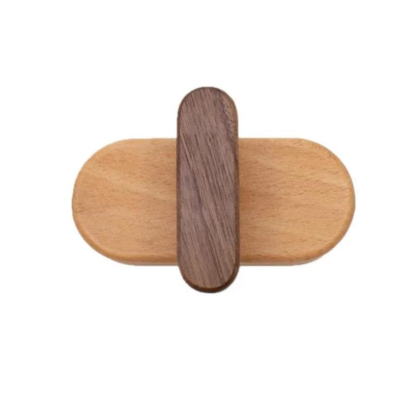 Новый скандинавский крючок из массива дерева, грецкий орех, подвесная вешалка, настенный крючок для ванной комнаты, стойка для хранения пальто в спальне, домашние крючки для полотенец, ключей, декоративные