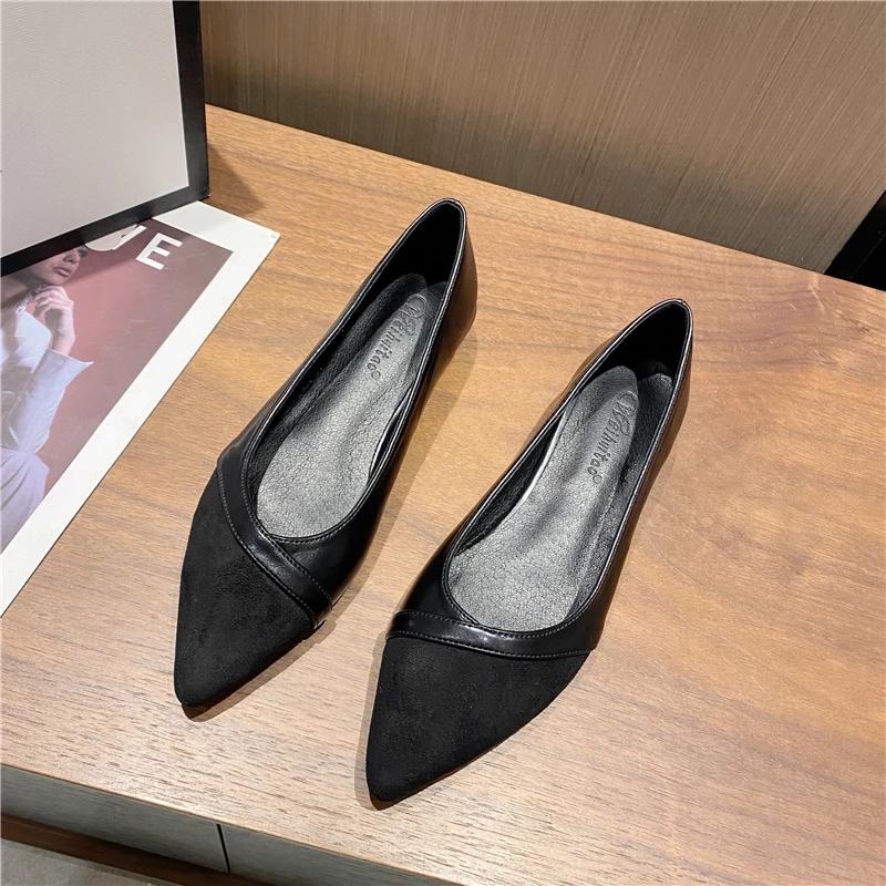 Женская обувь 2024 года, новые модные туфли на плоской подошве с острым носком, повседневная женская спортивная обувь на весну и лето, удобная в носке