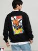 Cohen MLB Exclusive Hanafuda Back Print Crew Neck Sweatshirt, 75206020455 0950 BLACK(09), Size M
