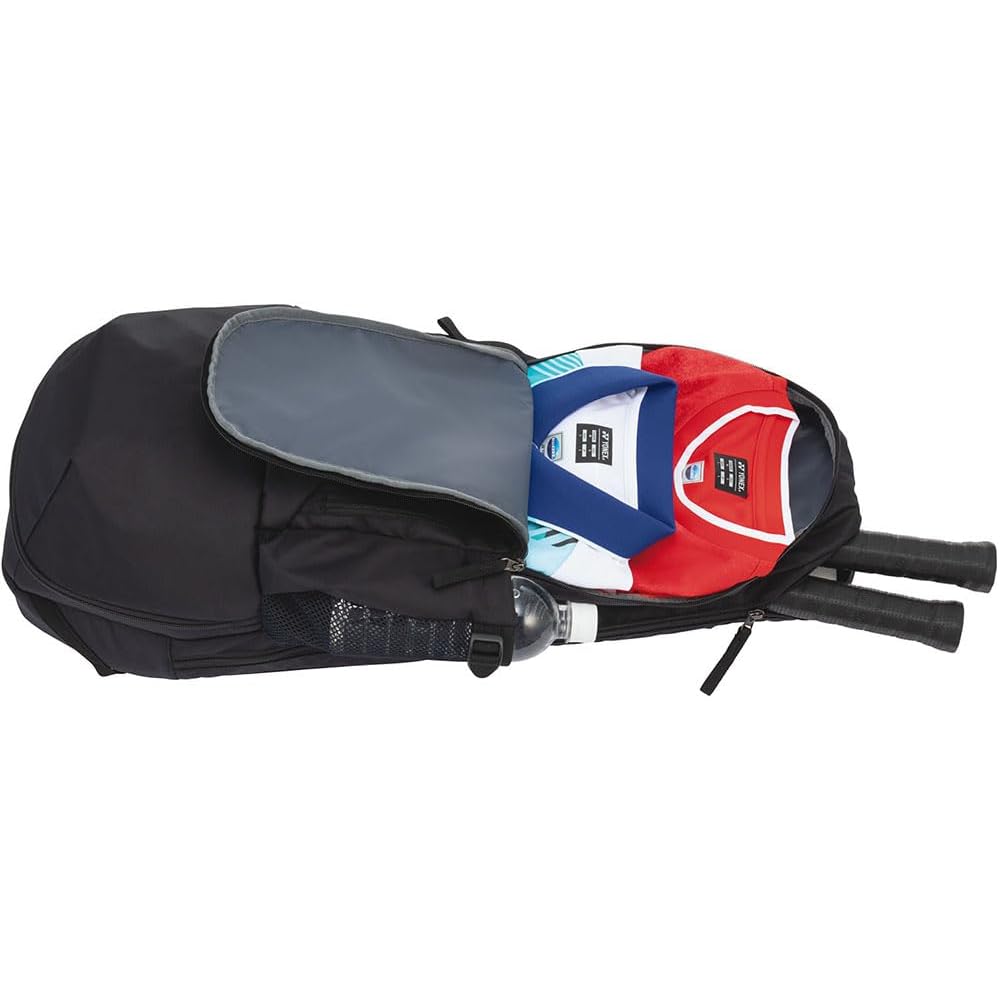 [YONEX] Tennis Racket Bag, Racket Backpack (Holds 2 Tennis Rackets), Black
