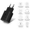 25W Fast Wall Charger - Phonillico - Compatible Samsung Galaxy A13/A23/A33/A53/A73 - USB-C - Black