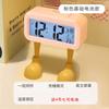 Big mouth big feet sticker decorative alarm clock student alarm funny style junior high school students get up artifact desktop clock