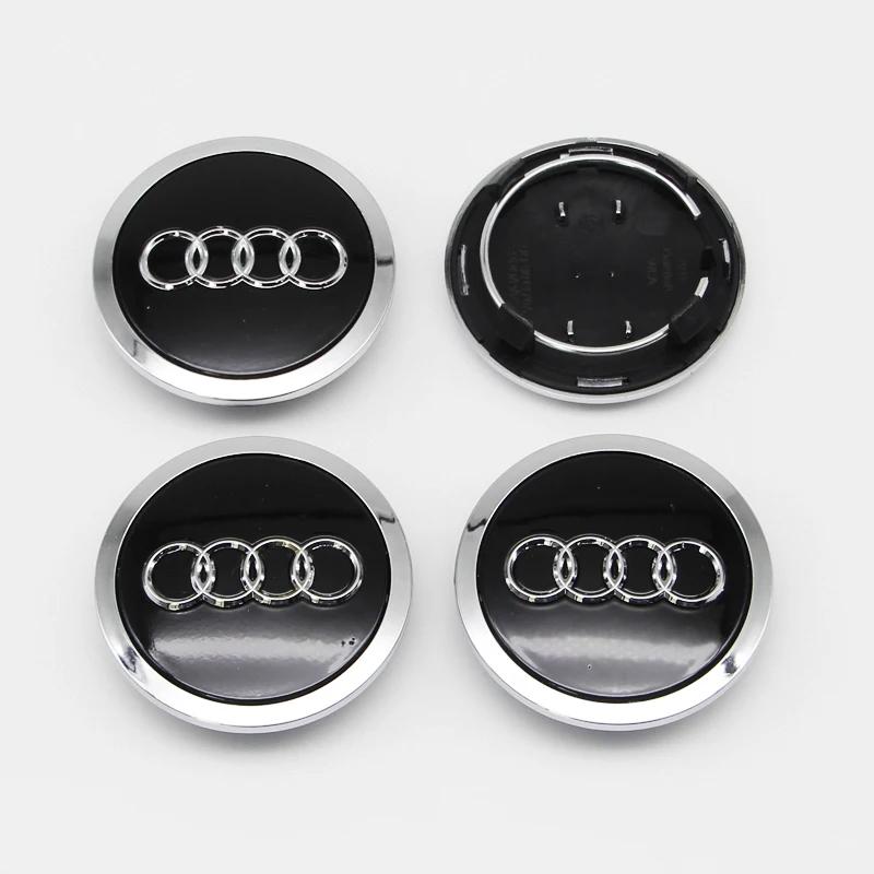 4Pcs 4F0601165N 60-135mm ABS Wheel Hubcap Cover For Audi Q7 Q5 Q3 A6 C7 A7 A5 A4 B9 A3 8V 8P Rim Replacement Tuning Accessory