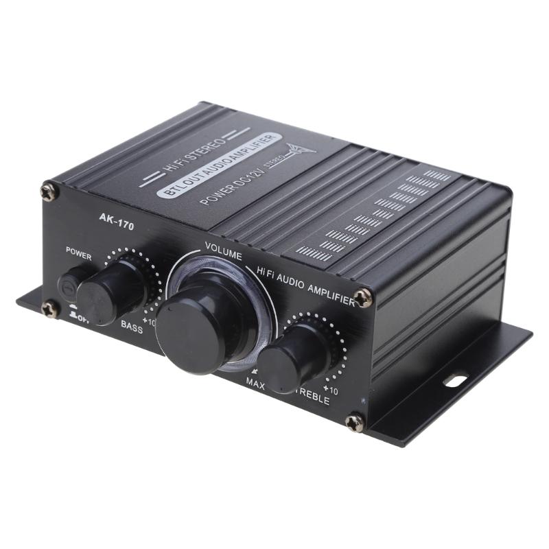 HIFI Усилитель мощности для AK 170 с синим светодиодом Автомобильный Домашний Клубный Вечеринка Музыка DIY Беспроводная Стерео Музыка Автомобильный Динамик