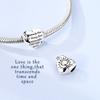 925 Sterling Silver Purple Heart Moon Planet Charm Pendant Beads Fit Charms Silver Original Bracelet for Women Jewelry 1