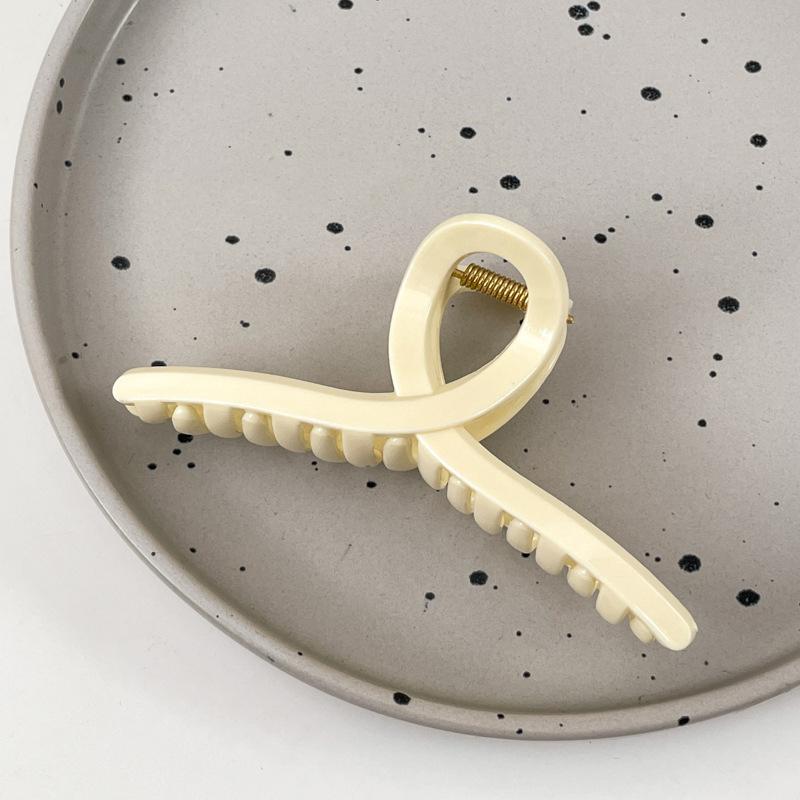 Матовая черная заколка для волос для женщин, элегантные заколки для волос, большие заколки-крабы для волос