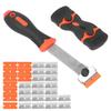 32 PcsSet Razor Blade Scraper Kit Long Handle and Double Edged Scrape Knives with Blades for Wall