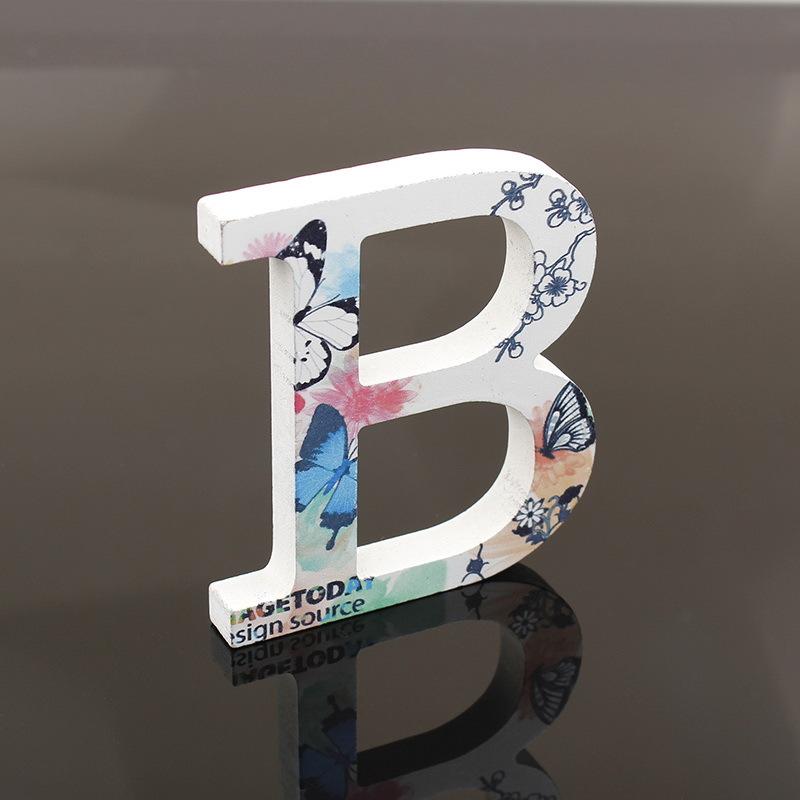 Wooden Alphabet Craft Letters Plaque Home Wedding Nursery Party Decoration