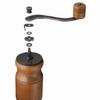 Кофемолка Kalita, деревянная, прочная, чугунная, коричневая, с регулируемой грубостью помола, ручная мельница для кофе, ручная кофемолка для начинающих, для начинающих