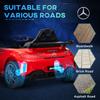Electric Kids' Car, Mercedes, 3-5 km/h, Remote Control, Light & Music, Red