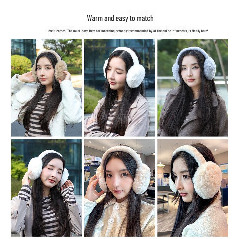 New Customer Discount: Women's Fleece-Lined Windproof Foldable Earmuffs - Cozy, High-Quality Winter Warmth