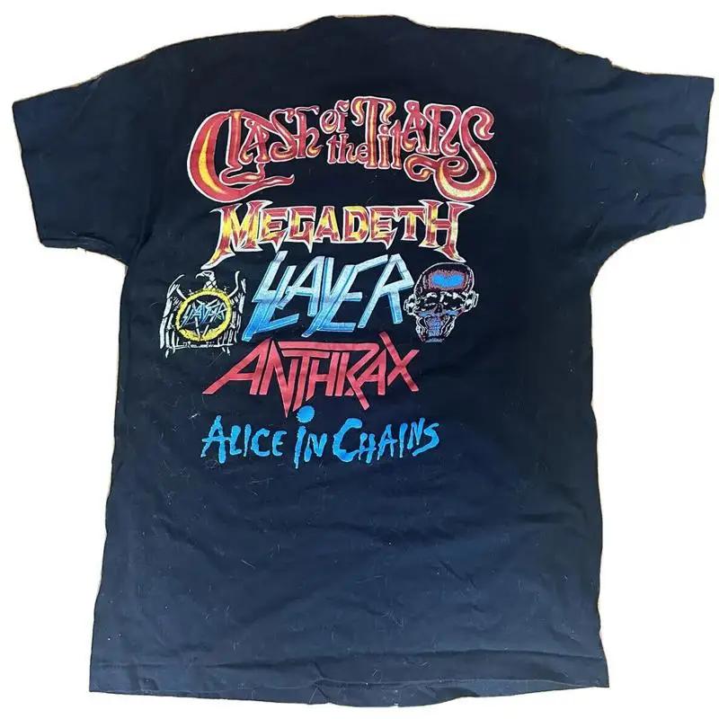 1990 Clash Of The Titans Tour 2 Sided Vintage 100 Cotton T Shirt S 5xl 103410