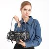 Cross-Border New European and American Retro Fashion Handbag Niche Design Hot Girl Y2K Single Shoulder Commuter Crossbody Motorcycle Bag