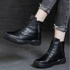Genuine Leather Women's Boots Short Boots Thick Soled Knight Boots Women's Casual Shoes Versatile Women's Shoes Platform Shoes