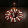 Настенное украшение для дома на праздник 3D Вихрь Хэллоуин Коврик, Круглый Оптическая Иллюзия Жуткий Праздничный Призрак Декор Скелет Коврик для Гостиной Спальни
