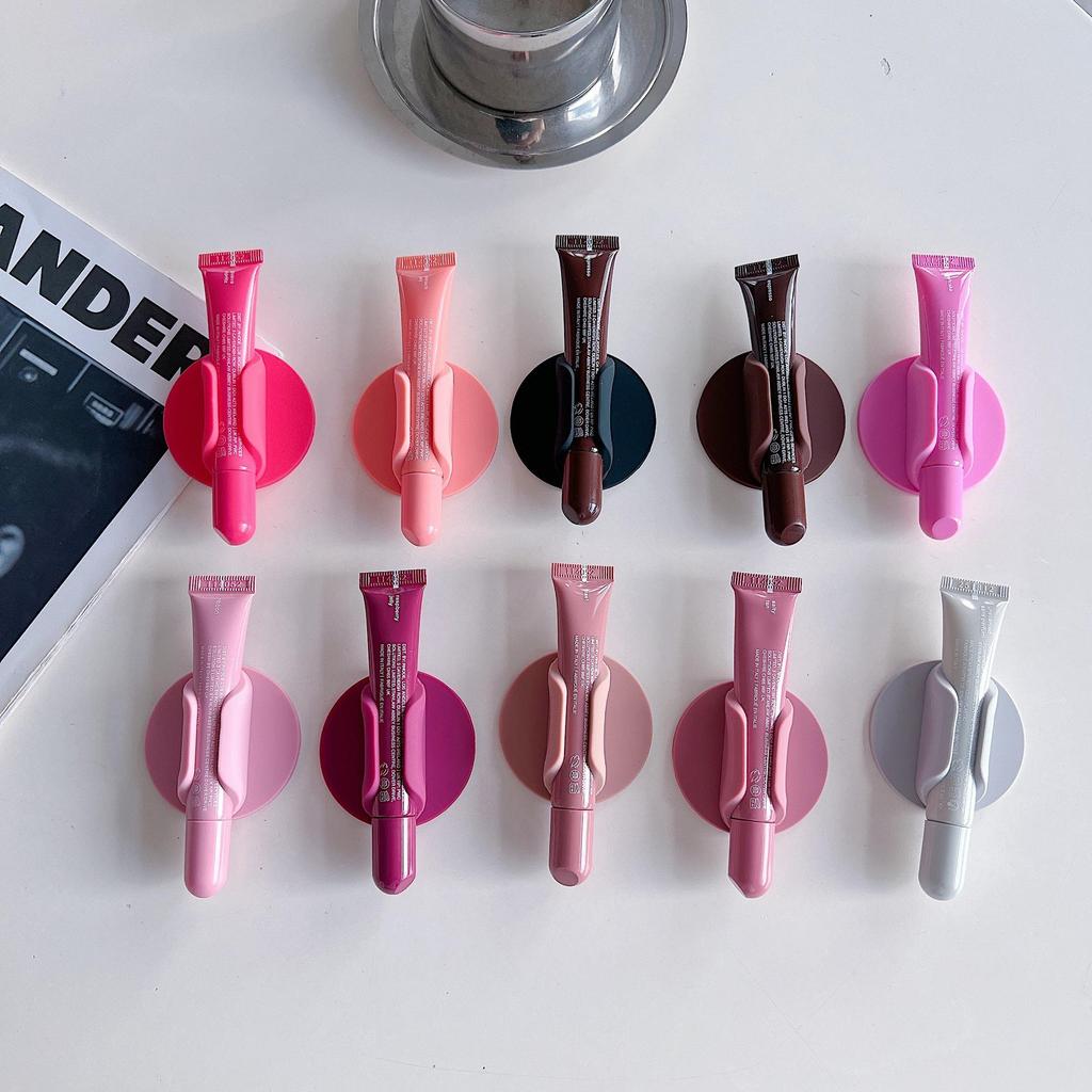 Силиконовый чехол для телефона с 3M-адгезивом, держатель для губной помады и подставка