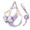 Dog Chest Strap Bow Soft Comfortable Sweet Dogs Traction Rope Puppy Accessories for Small Dogs Dog Harness