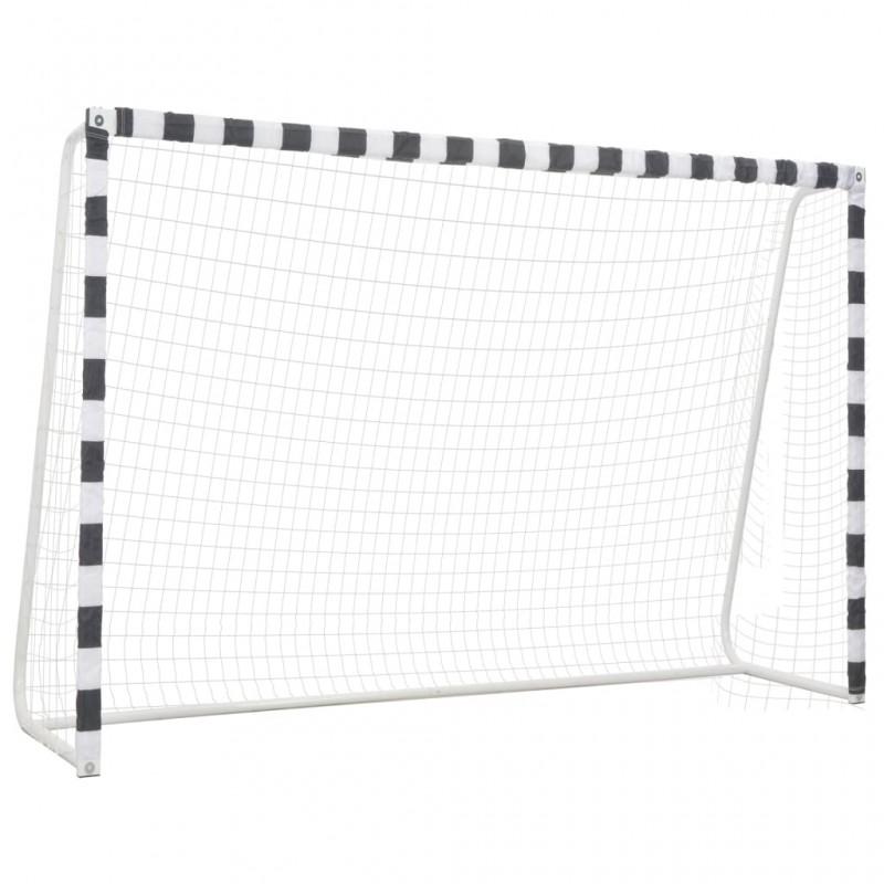 Day and Night - Day and Night Black and White Metal Soccer Goal 300x200x90 Cm