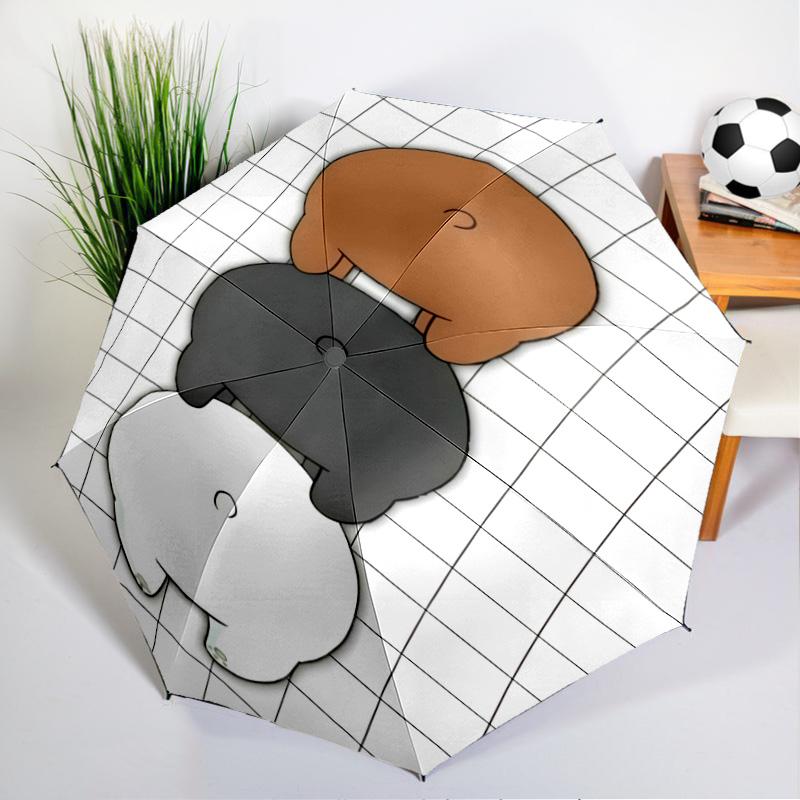 Nightly Friends bears Adventure Umbrella Folding umbrella, automatic umbrella 8-Frame for Travel, camping Use Gift for Halloween Christmas