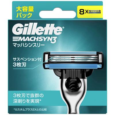Бритва Gillette Mach Thin Three Beard для мужчин, лезвия, нет, 8 шт., сменные, одиночные