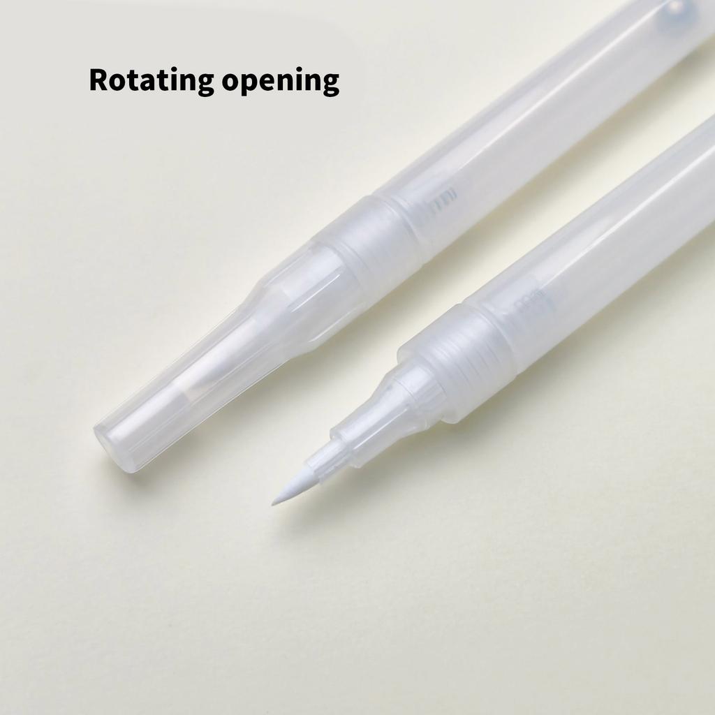 6 шт. прозрачная пустая ручка-кисть, многоразовая акриловая пустая маркерная ручка, пустая ручка для рисования на бумаге, дереве, ткани, холсте