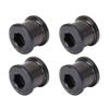4pcs 6.5mm Mountain Cycling Chainring Bolts Alloy Chainring Bolts Single Disc Chainwheel Screw for M