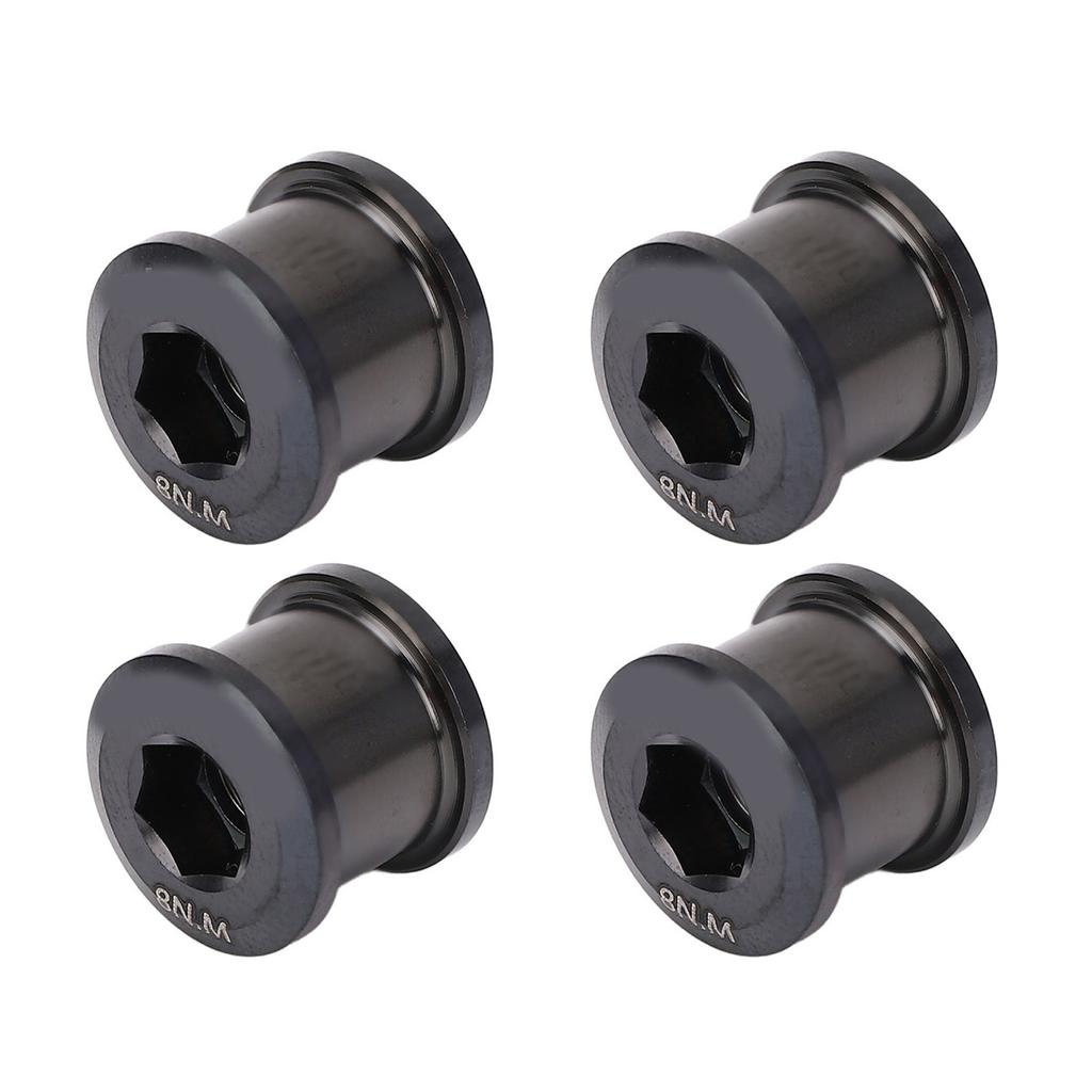 4pcs 6.5mm Mountain Cycling Chainring Bolts Alloy Chainring Bolts Single Disc Chainwheel Screw for M