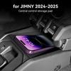 Для Suzuki Jimny 2025 2025 Органайзер для хранения в центральной консоли Центральный лоток Коврик-органайзер для хранения и порядка Аксессуары для интерьера автомобиля Черный