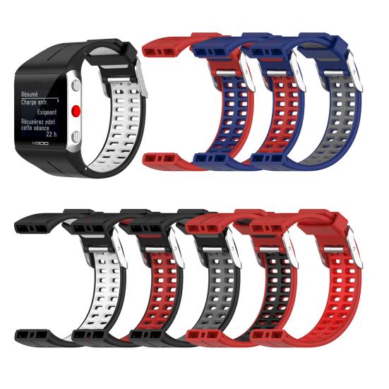 Watch Band Adjustable Sweatproof Silicone Wristband Bracelet Replacement for Polar V800