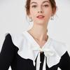 Elegant Pleated Lapel Fake Collar Shawl Decoration Collar Blouse Shoulder Removable Collar Sweater False Collar Top Neckwear