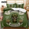 Комплект постельного белья с черепом Queen 3D Skeleton Floral Skull Pattern Printed Beds Qulit Cover Gothic Microfiber Beds Queen Size