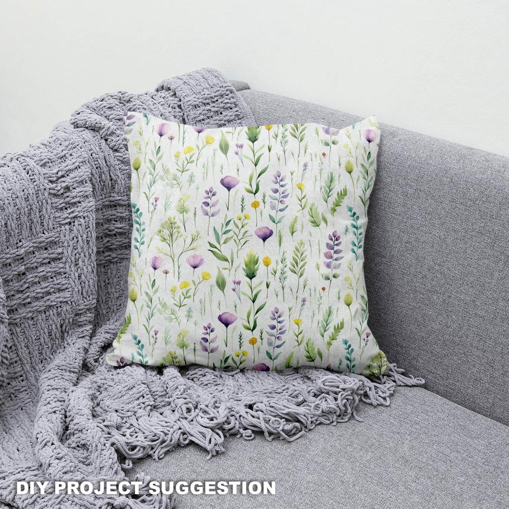 Royal Samt Stoff Polyester Zum Nähen - Motiv Blumen - Rdx2739