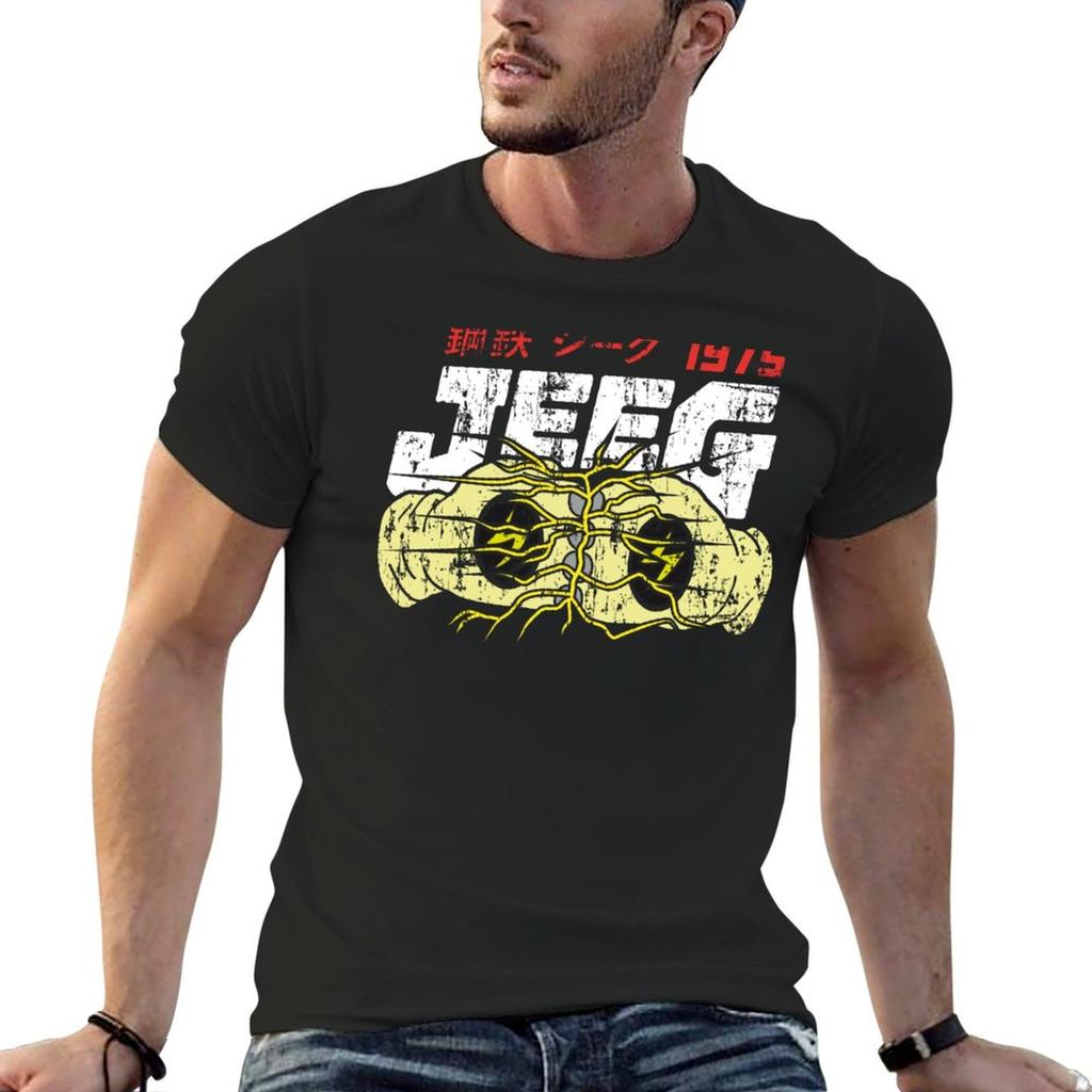 Новая футболка Steel Robot Jeeg Футболка Короткая спортивная футболка для фанатов Футболка большого размера Футболки для мужчин