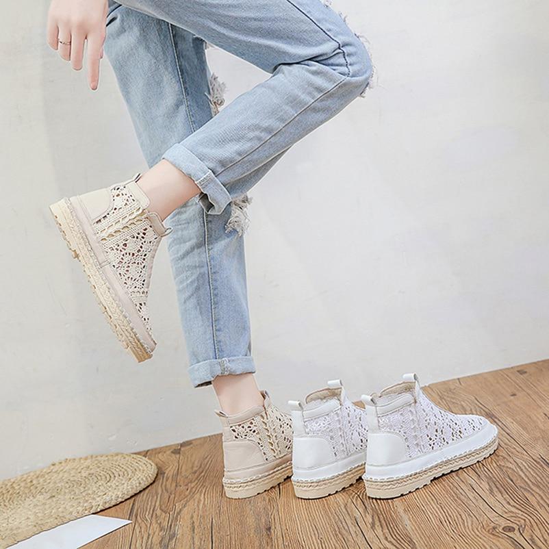 Order A Size Up,Exquisite Summer Korean Version of Harajuku Style Student Wild Flat Casual Women's Shoes Mesh Breathable Lazy Single Shoes