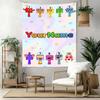 Numberblocks Custom Your Name Wall Decor Tapestry Art For Pet Memorial Birthdaywedding Party Backdrop Family Gift