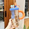 Бутылка для воды стакан с трубочкой стакан Bingba чайник летний большой емкости стакан для воды женский термостойкий высококачественный пластиковый стакан стакан с присоской